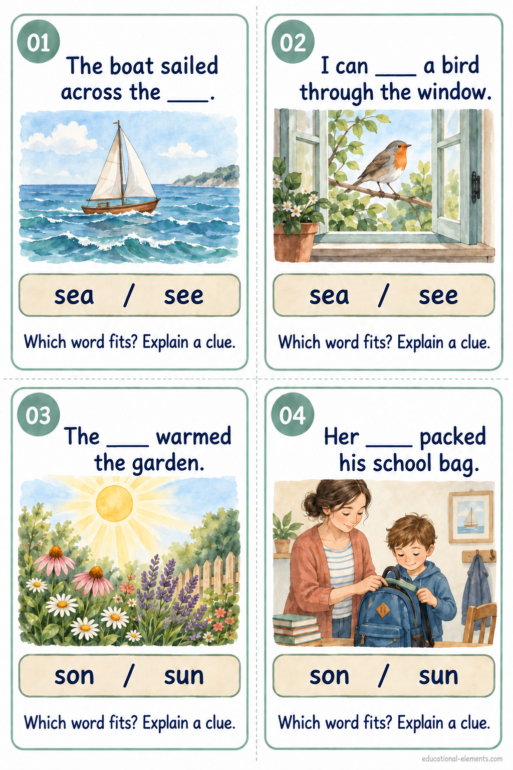 Preview of Homophones in Context